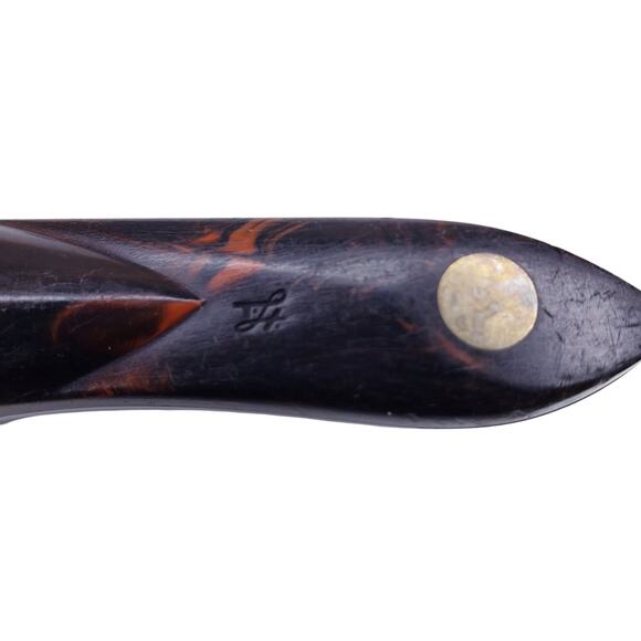 CUTCO Trimmer Knife #1721 Serrated w/ Brown Tortoise Shell Like Handle in VGUC - Picture 9 of 14